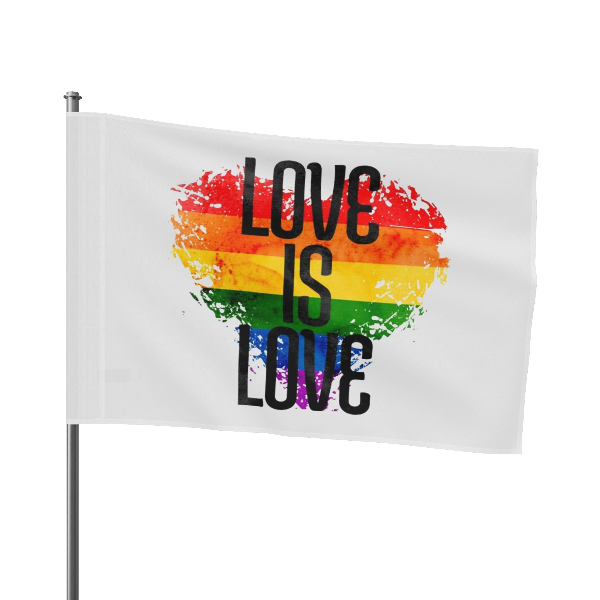 Love is Love Pride Flag - Aesthetic LGBTQ+ Banner for Celebration & Home Decor - EqualiTees.Me