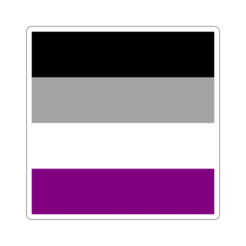 Asexual Pride Flag Die-Cut Sticker - EqualiTees.Me