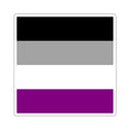 Asexual Pride Flag Die-Cut Sticker - EqualiTees.Me