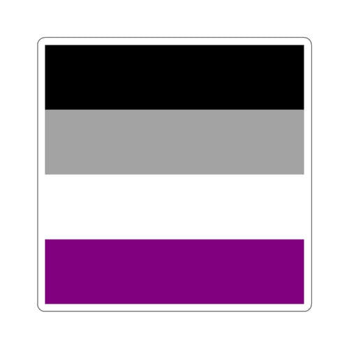 Asexual Pride Flag Die-Cut Sticker - EqualiTees.Me