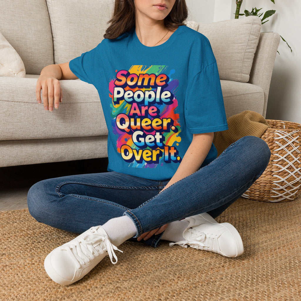 Some People Are Queer T-Shirt Rainbow Graphic