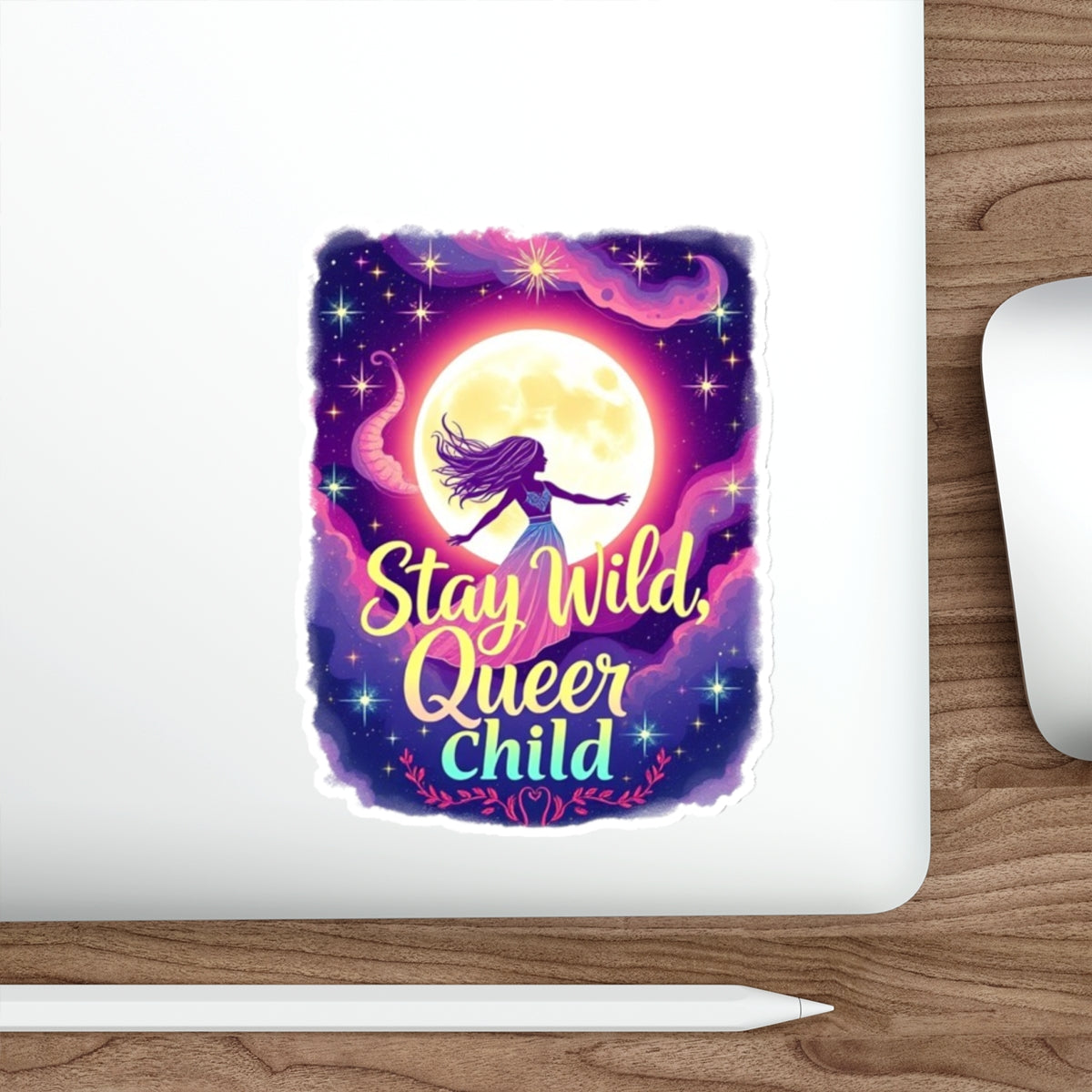 Die-Cut Stickers - Stay Wild, Queer Child - EqualiTees.Me