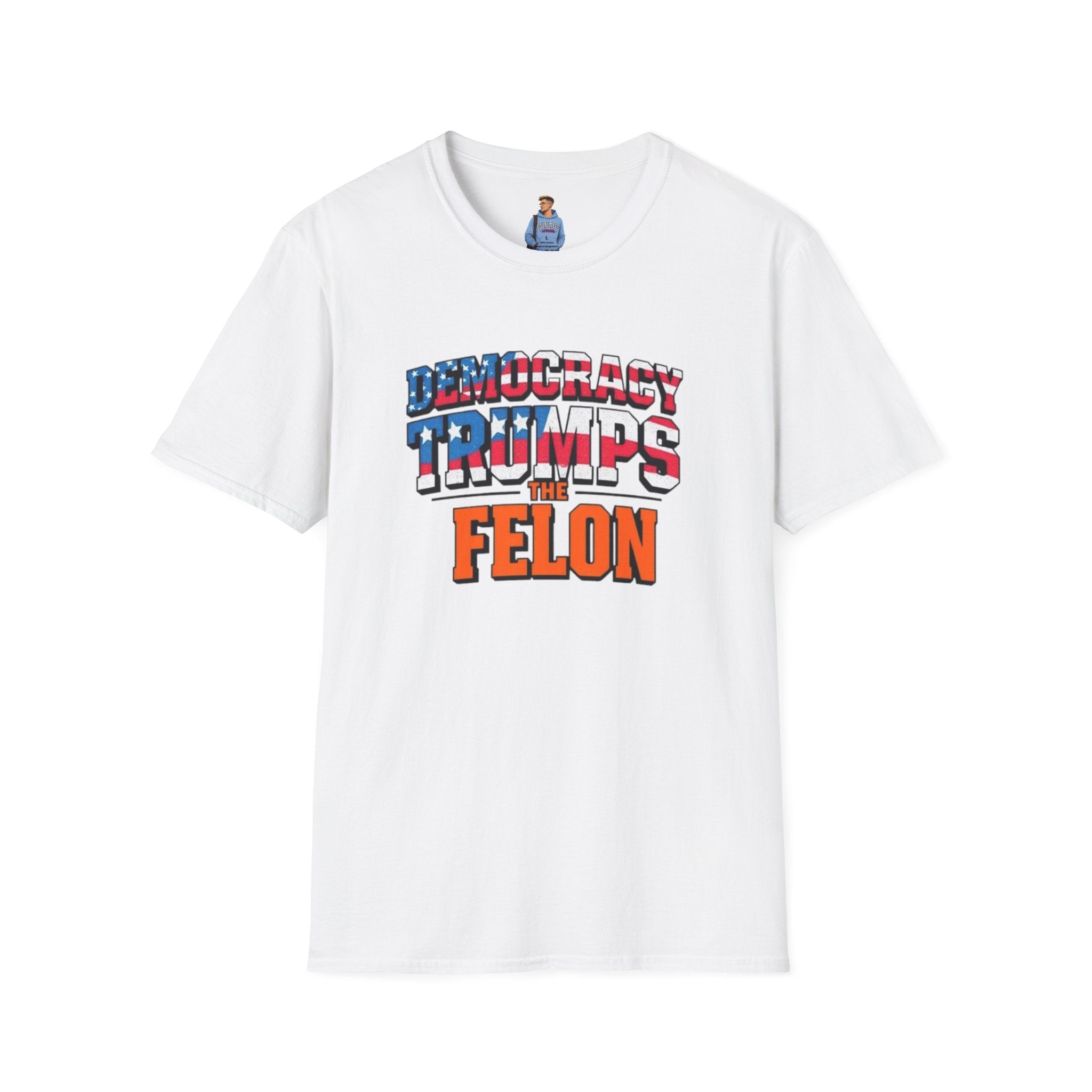 Democracy Trumps the Felon Graphic Tee