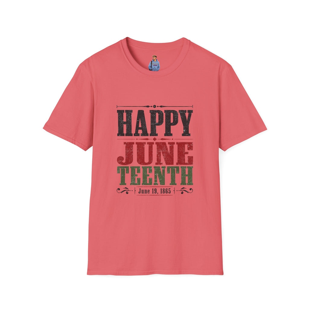 Juneteenth T-Shirt — "Happy Juneteenth" Celebration Tee