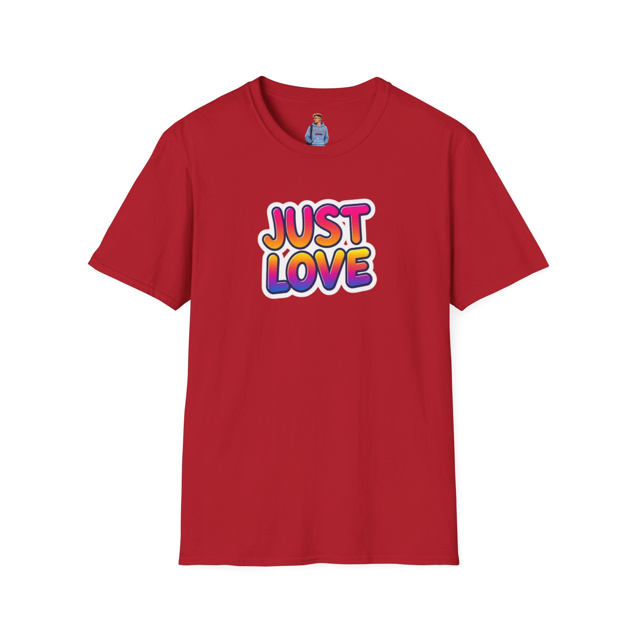 Just Love Unisex Softstyle T-Shirt | Perfect for Pride, Anniversaries, and Everyday Wear
