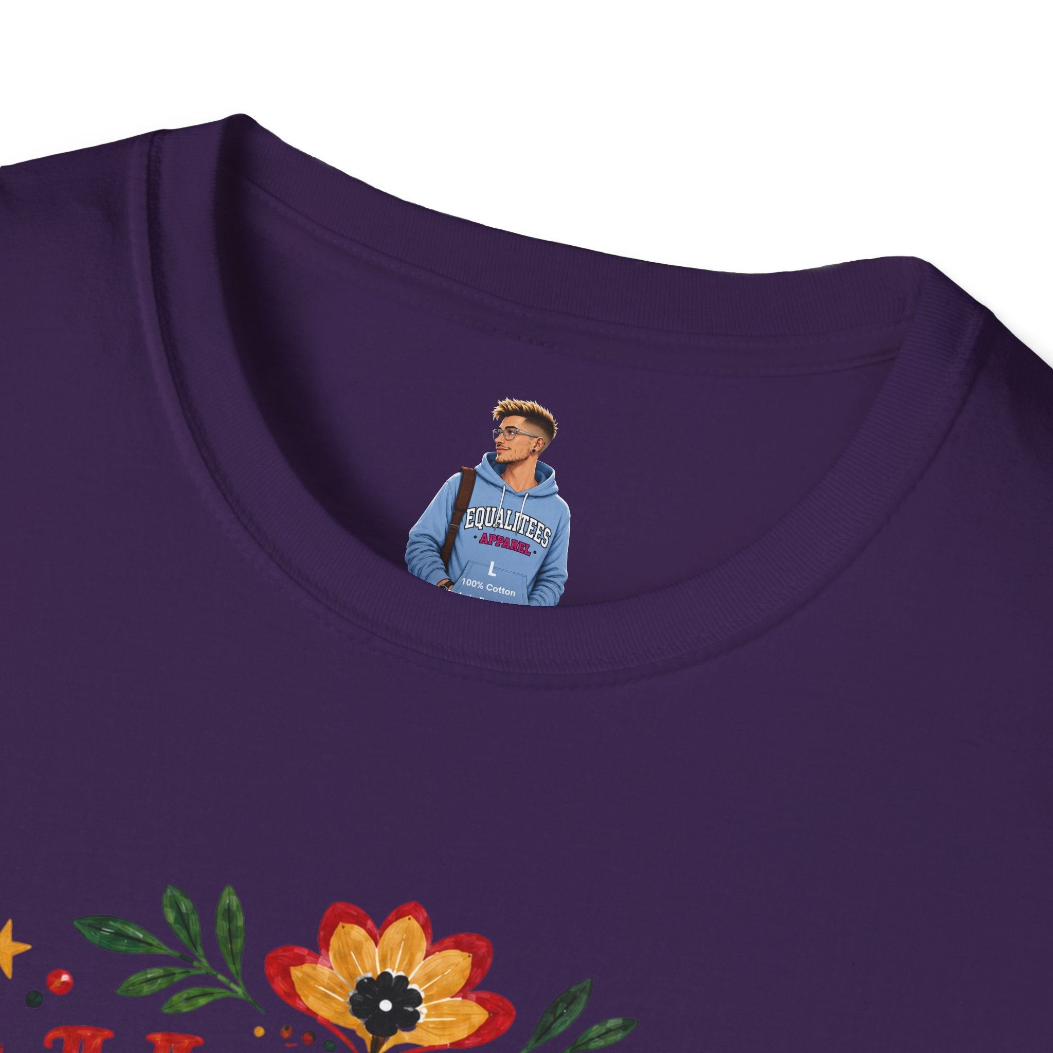 Juneteenth T-Shirt — "Happy Juneteenth" Floral Celebration Tee
