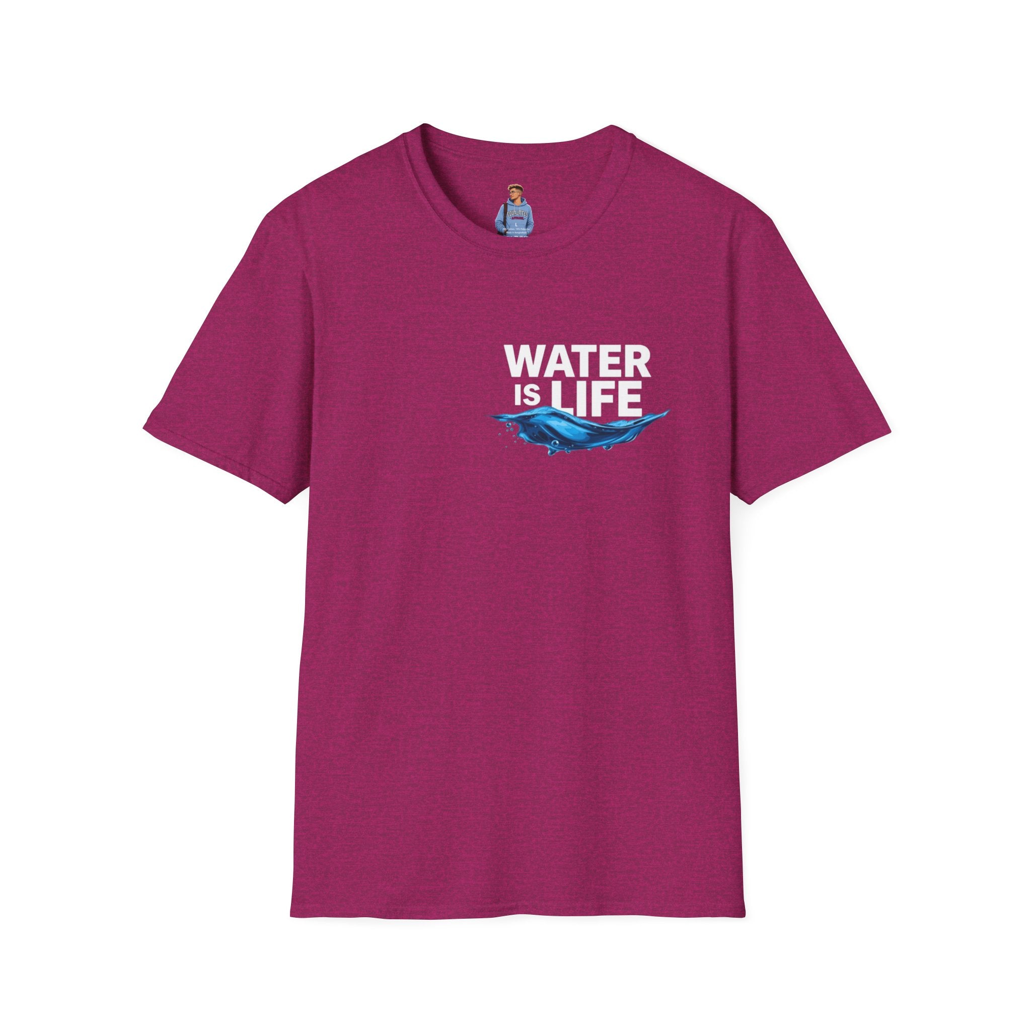 Water is Life Unisex T-Shirt | Eco-Friendly Tee for Environmentalists, Beach Lovers, Awareness Campaigns, Gifting