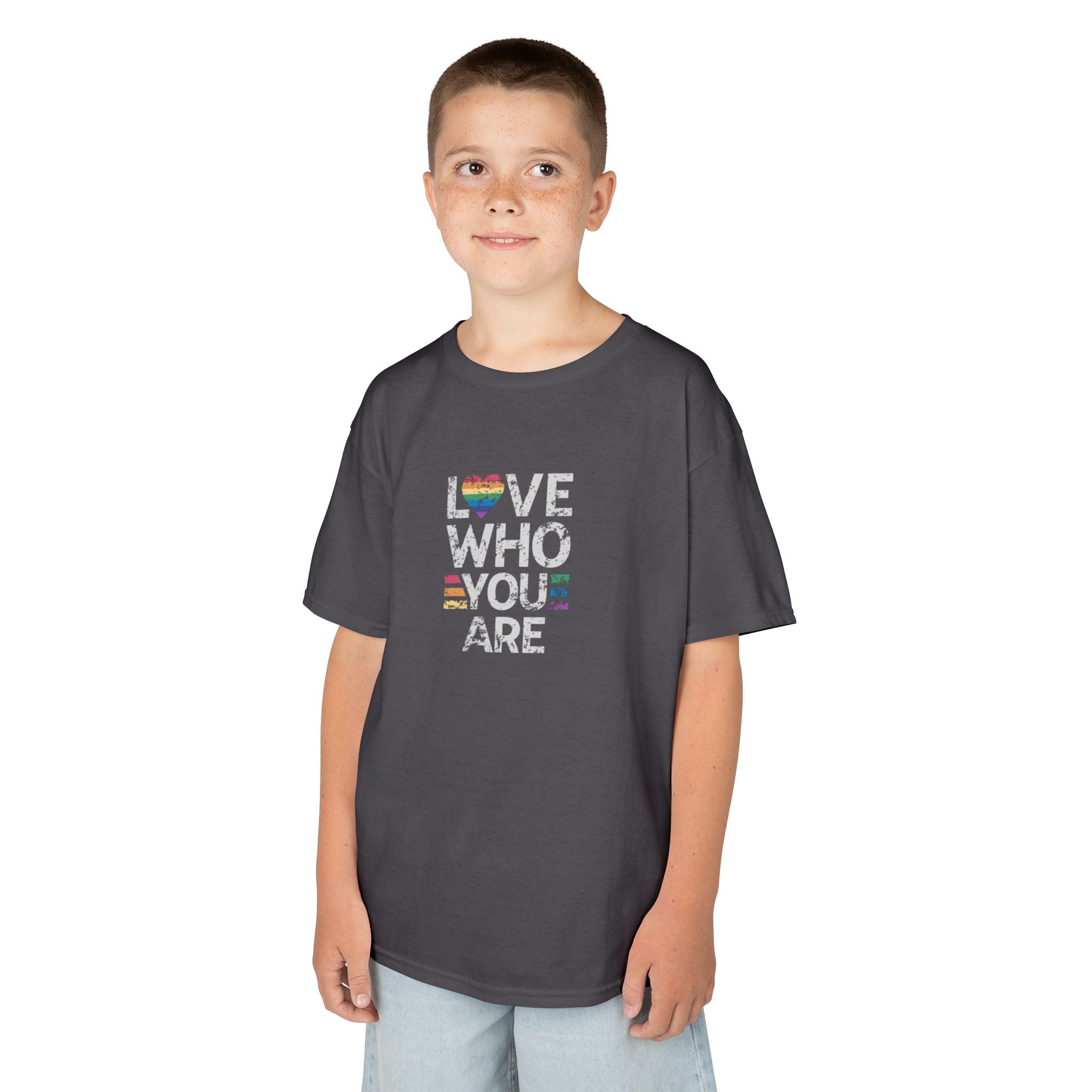 Love Who You Are Kids Heavy Cotton™ Tee - Pride Shirt for Children