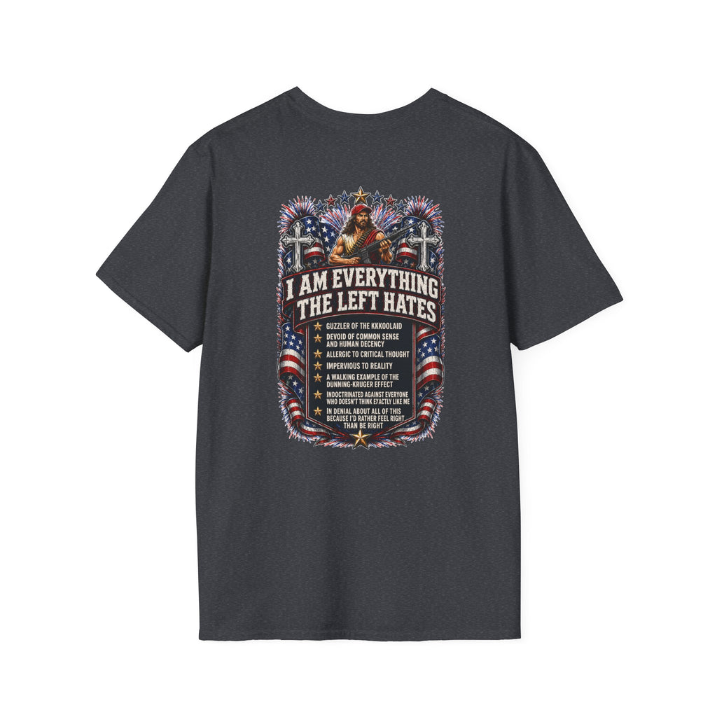 Star Spangled Awesome Graphic Tee ("Proud to Be Delusional Bootlicking Nazi Trash")