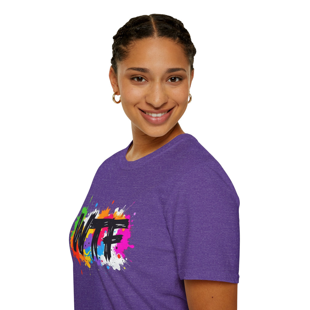 Bold Rainbow WTF Color Splash T-Shirt
