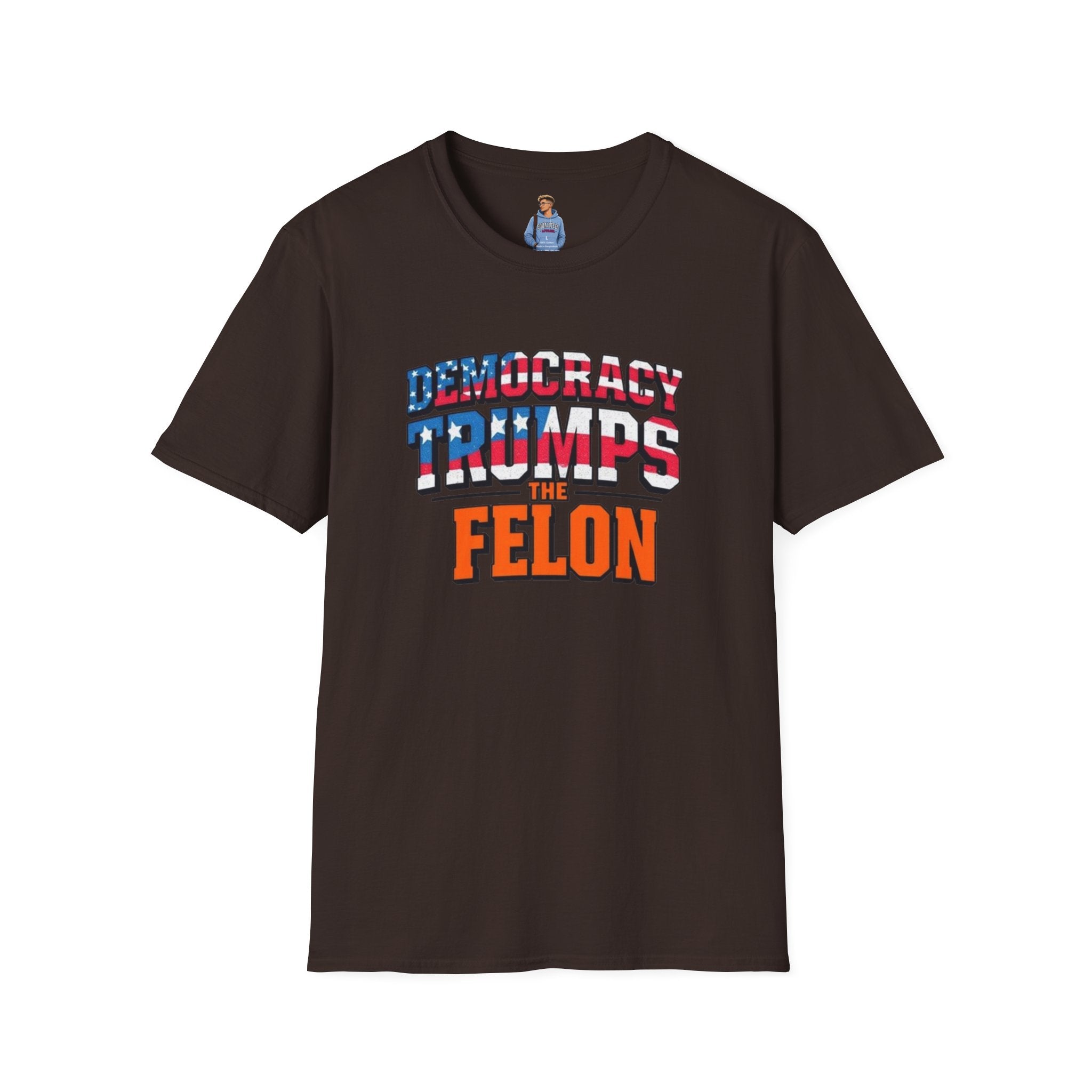 Democracy Trumps the Felon Graphic Tee