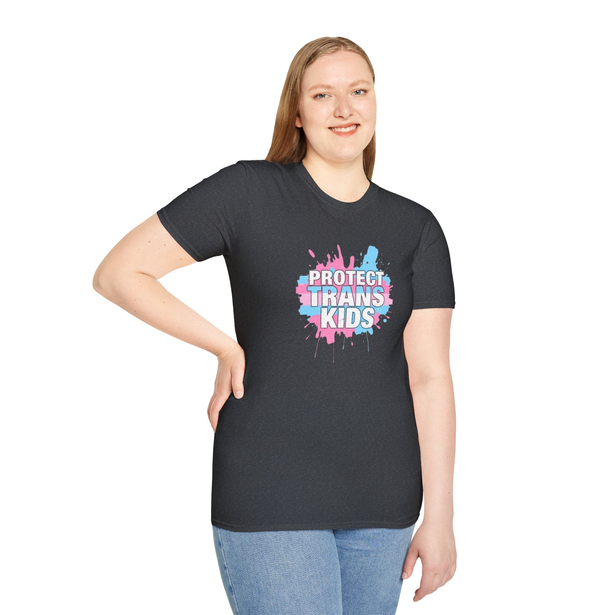 Camiseta unisex infantil "Protect Trans" - Ropa de apoyo LGBTQ+