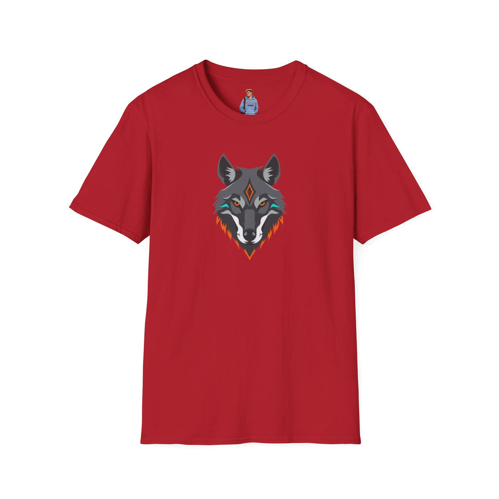 Mystical Wolf Design Unisex Softstyle T-shirt