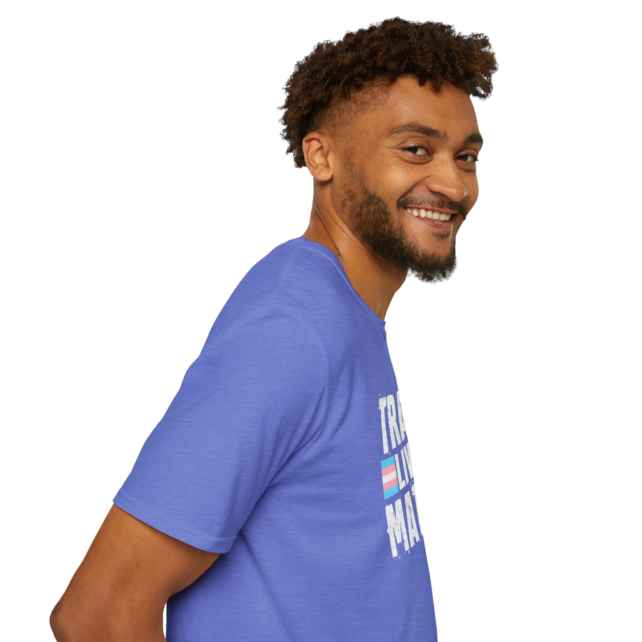 Trans Lives Matter Unisex Softstyle T-Shirt - Support LGBTQ+ Rights