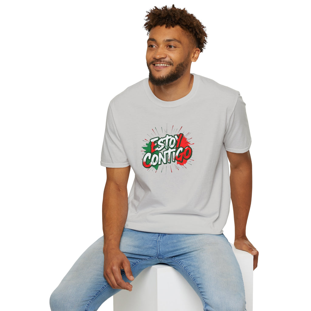 Estoy Contigo (I Am With You) Los inmigrantes hacen grande a Estados Unidos Camiseta unisex de estilo suave Camiseta clásica de protesta
