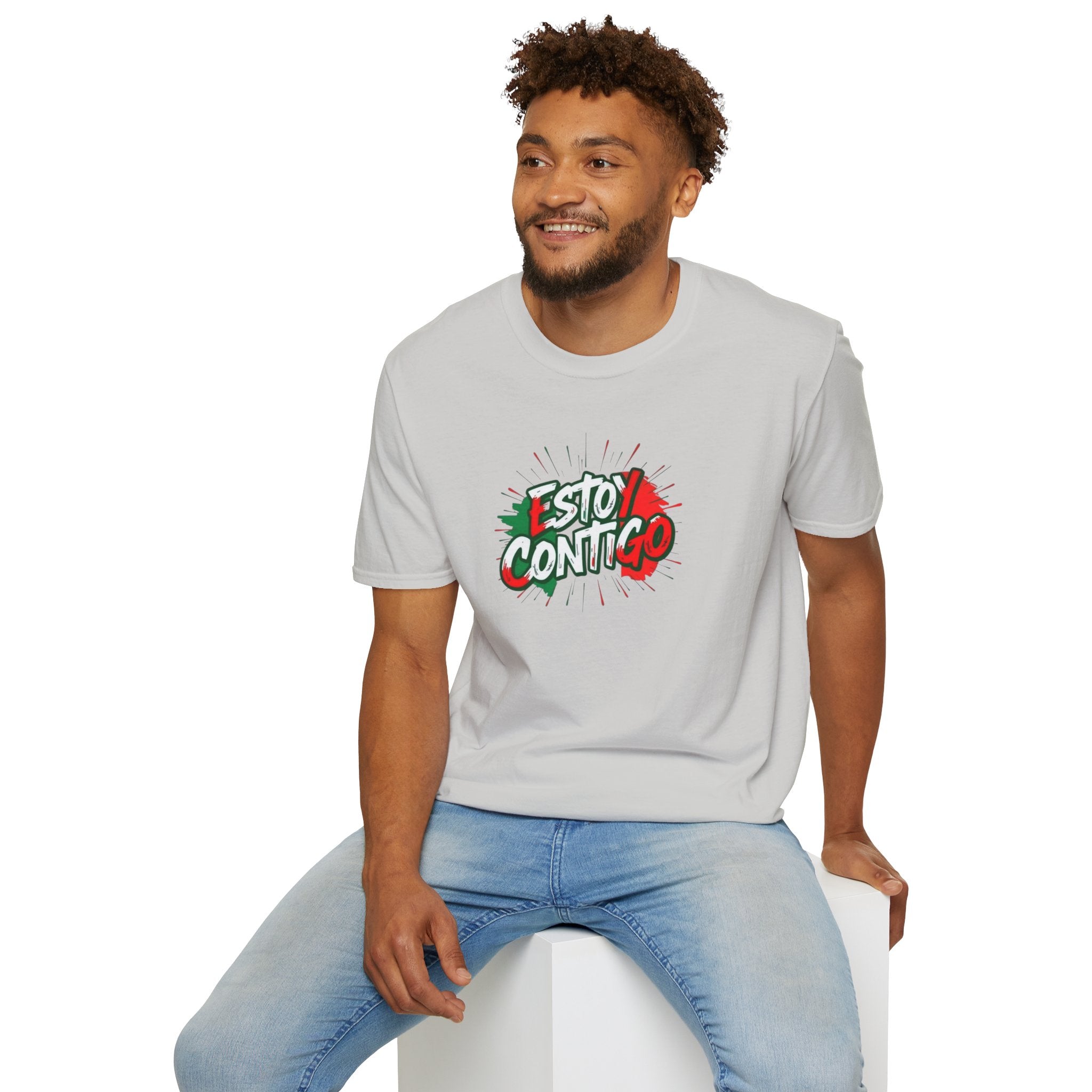 Estoy Contigo (I Am With You) Los inmigrantes hacen grande a Estados Unidos Camiseta unisex de estilo suave Camiseta clásica de protesta