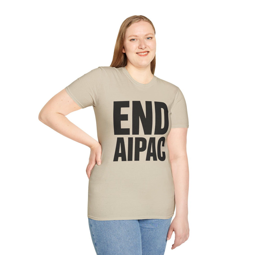 END AIPAC Bold Protest T-Shirt