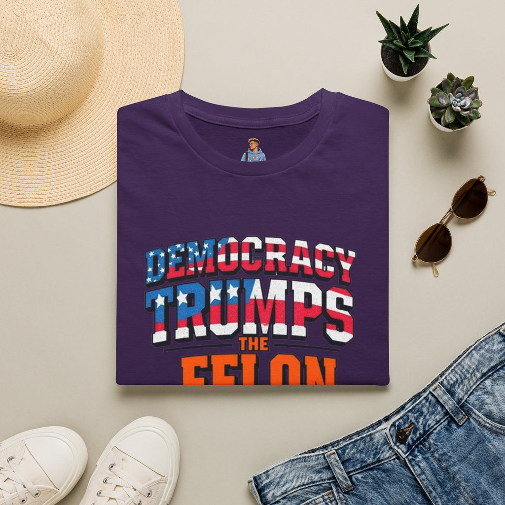 Democracy Trumps the Felon Graphic Tee