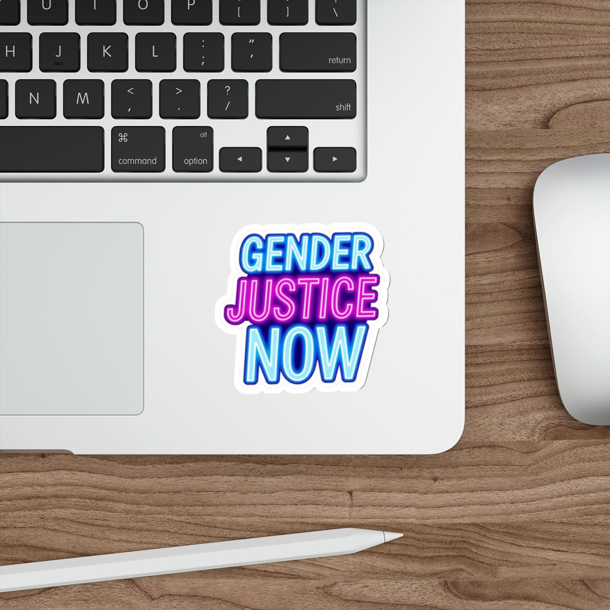 Die-Cut Stickers - GENDER JUSTICE NOW - EqualiTees.Me