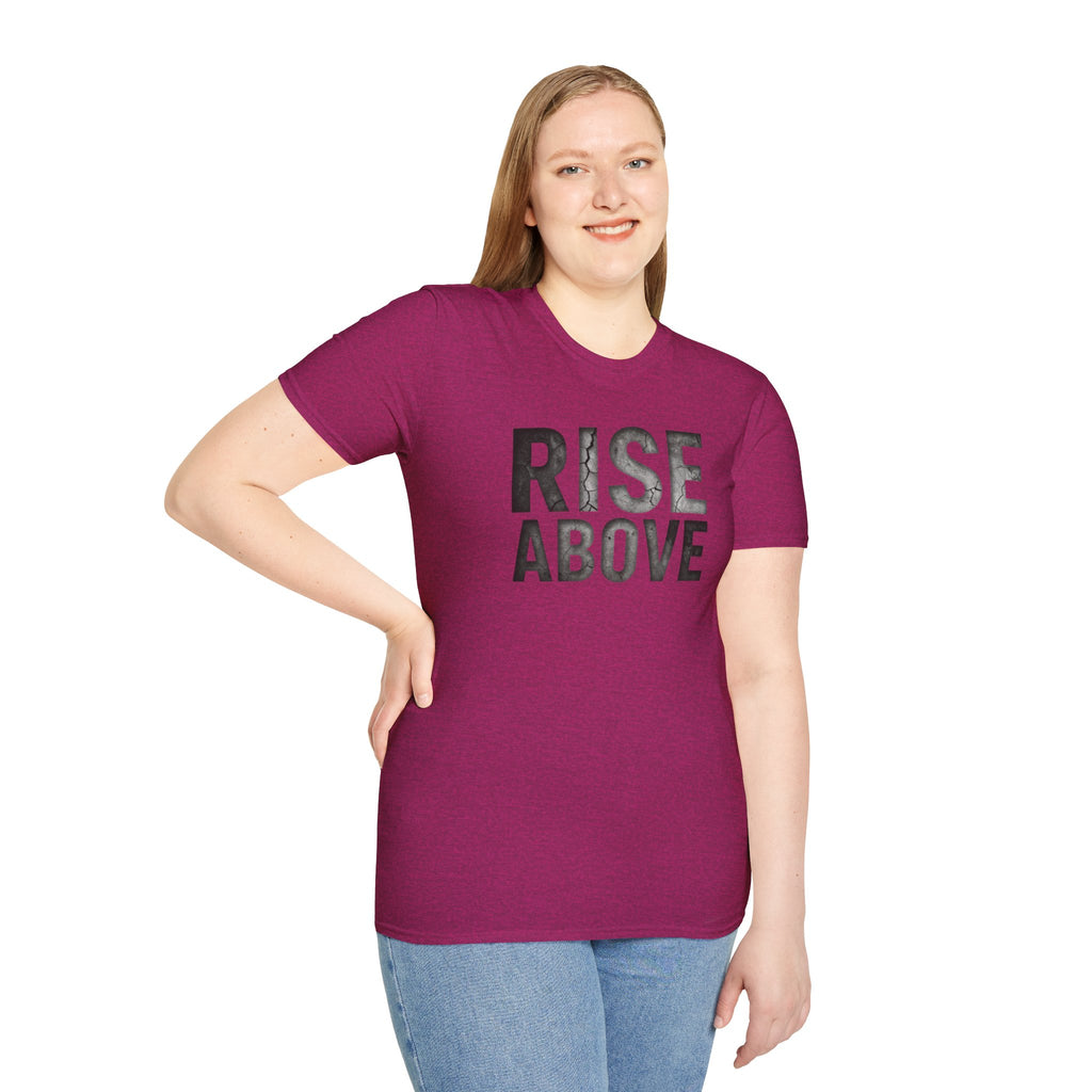 Rise Above Motivational Graphic T-Shirt