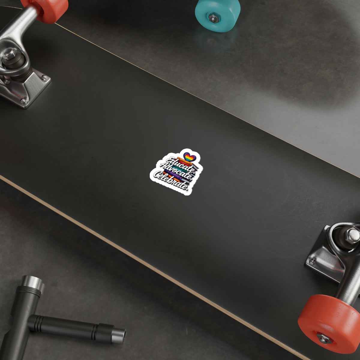 Educate Advocate Celebrate Die-Cut Sticker