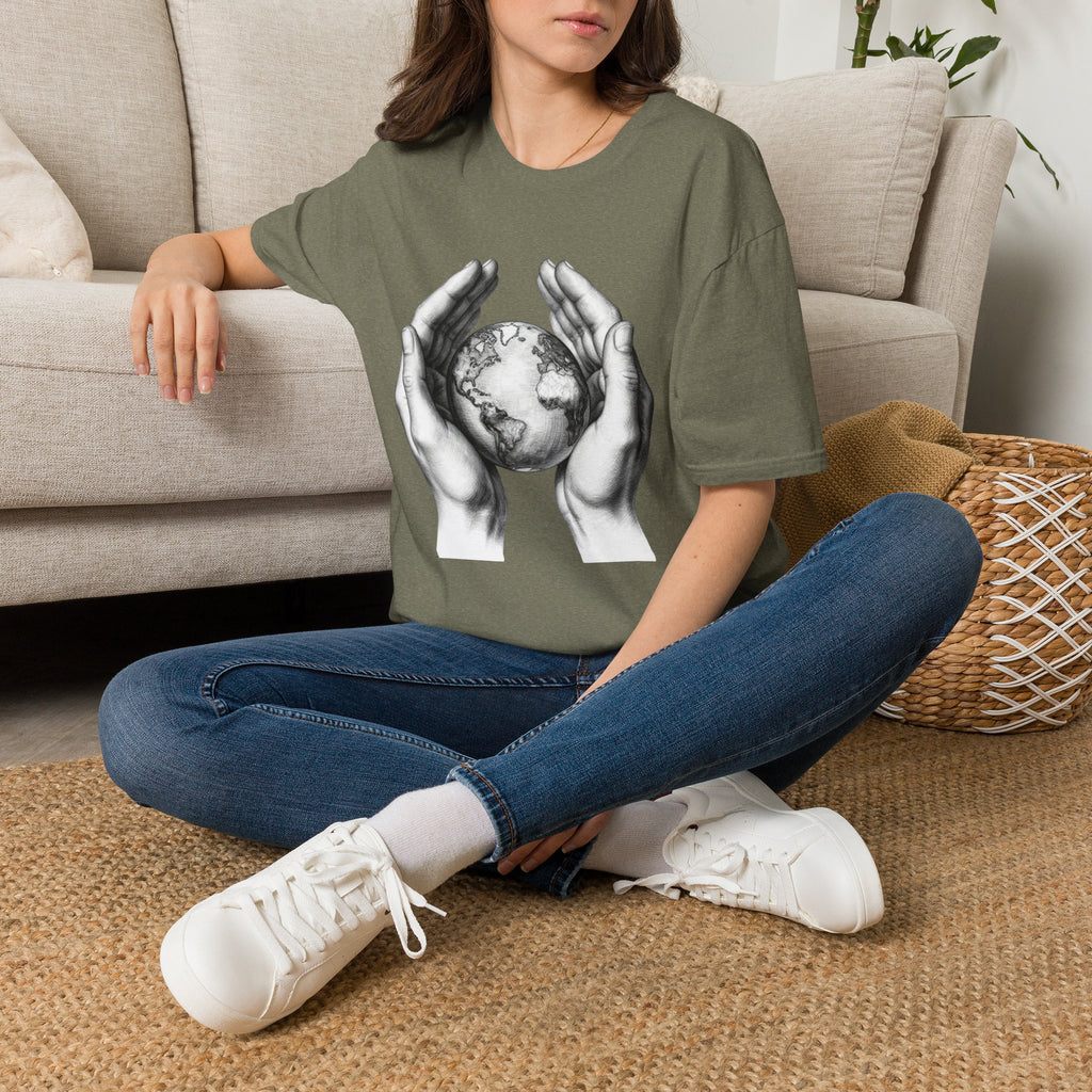 Earth in Your Hands T-Shirt — Protect the Planet Graphic Tee