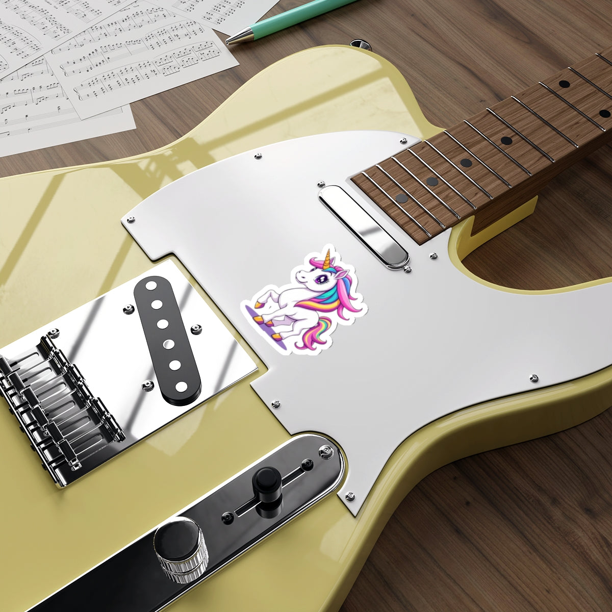 Die-Cut Stickers - Cute Unicorn - EqualiTees.Me