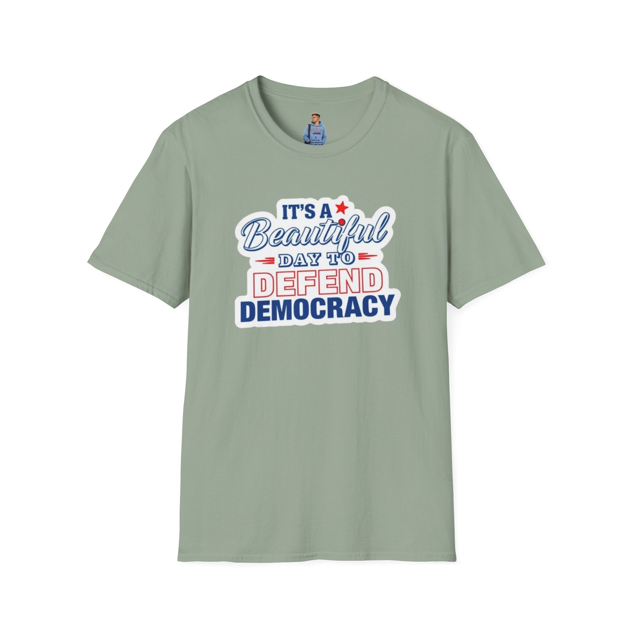 Camiseta unisex suave "Defend Democracy": perfecta para el activismo y el uso diario.