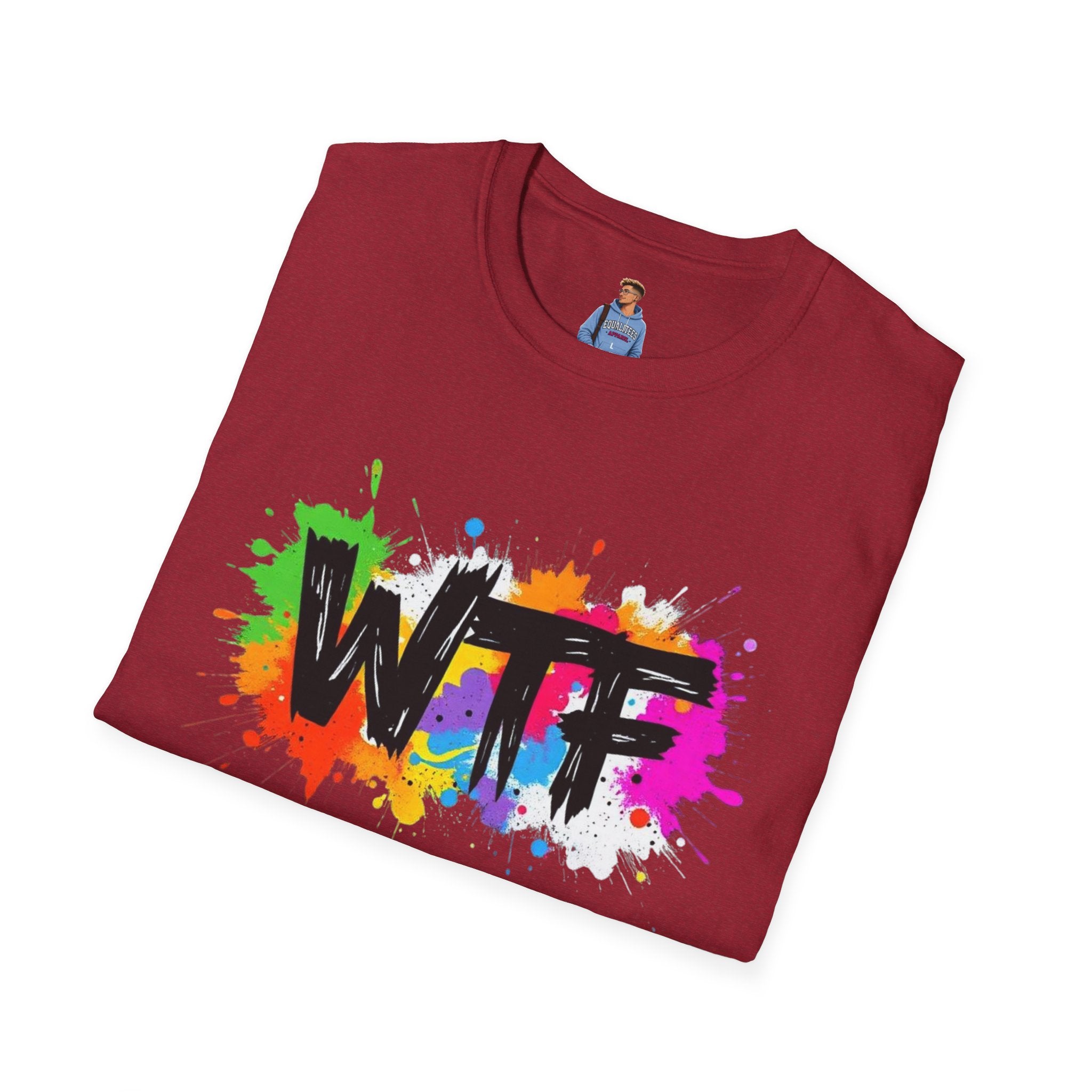 Bold Rainbow WTF Color Splash T-Shirt