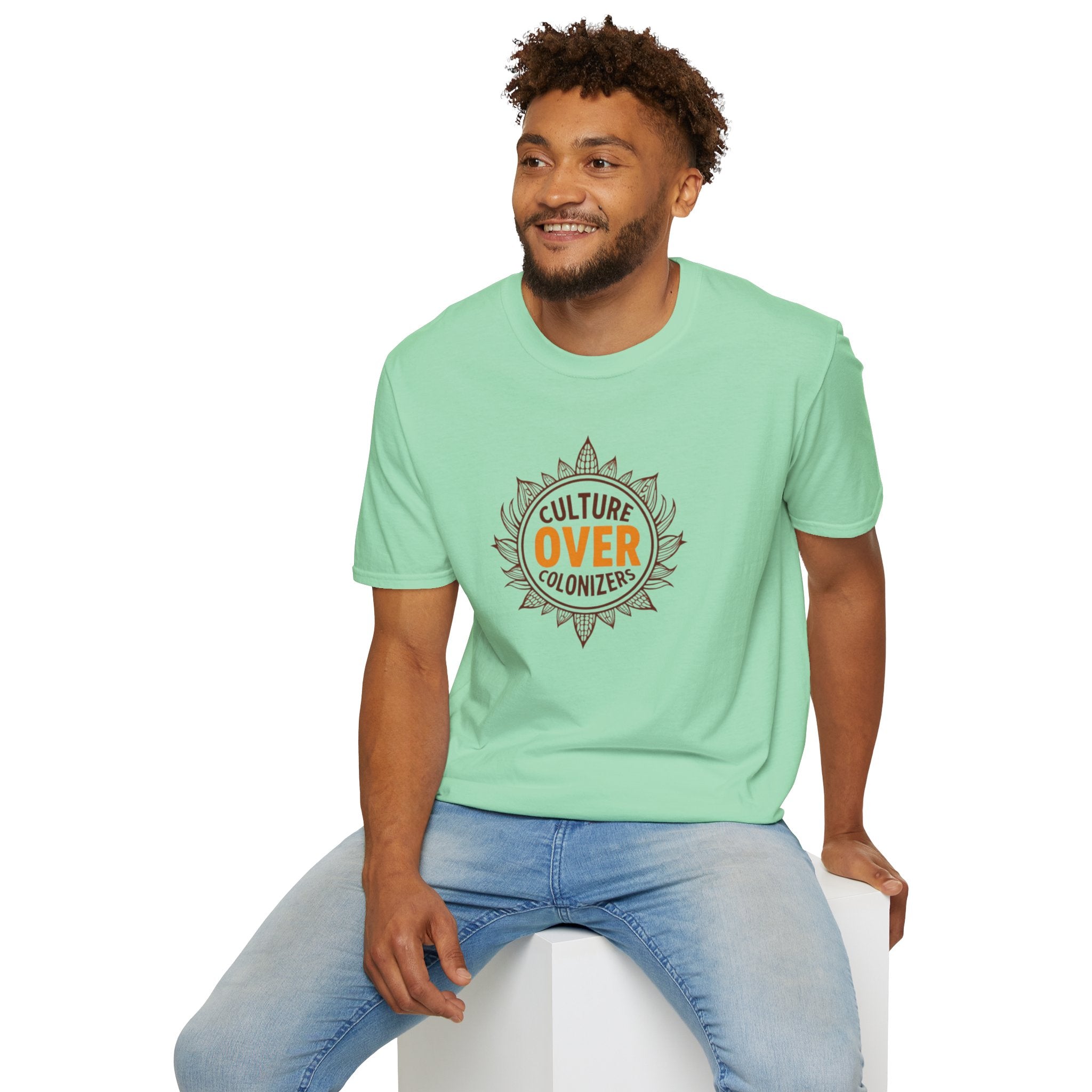 Culture Over Colonizers Unisex Softstyle T-Shirt