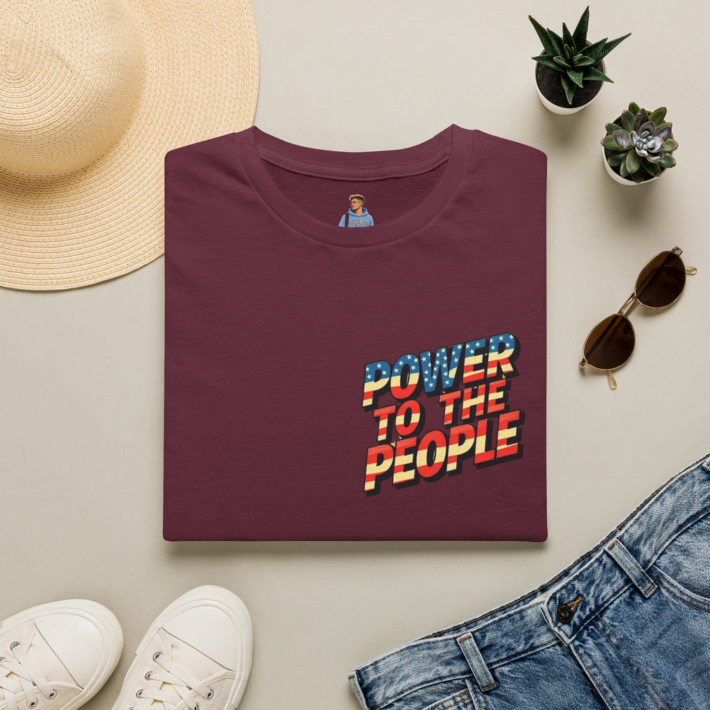 Camiseta unisex de estilo suave Power to the People, camiseta clásica de protesta