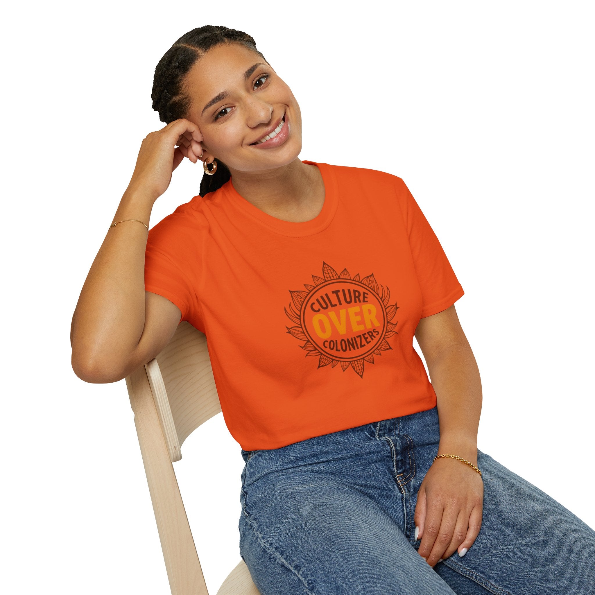 Culture Over Colonizers Unisex Softstyle T-Shirt