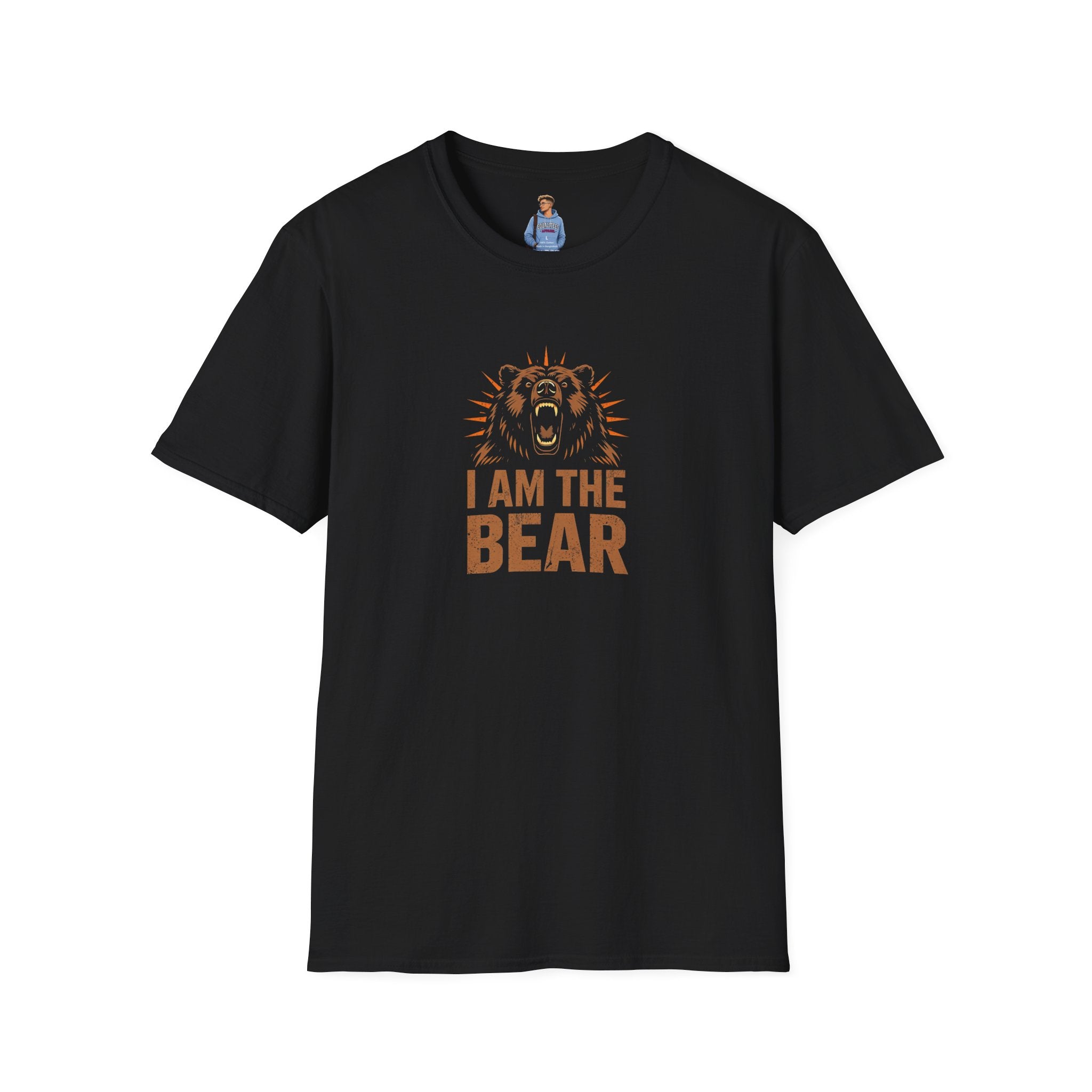 I Am The Bear, Strong Men Respect Women Unisex Softstyle T-Shirt