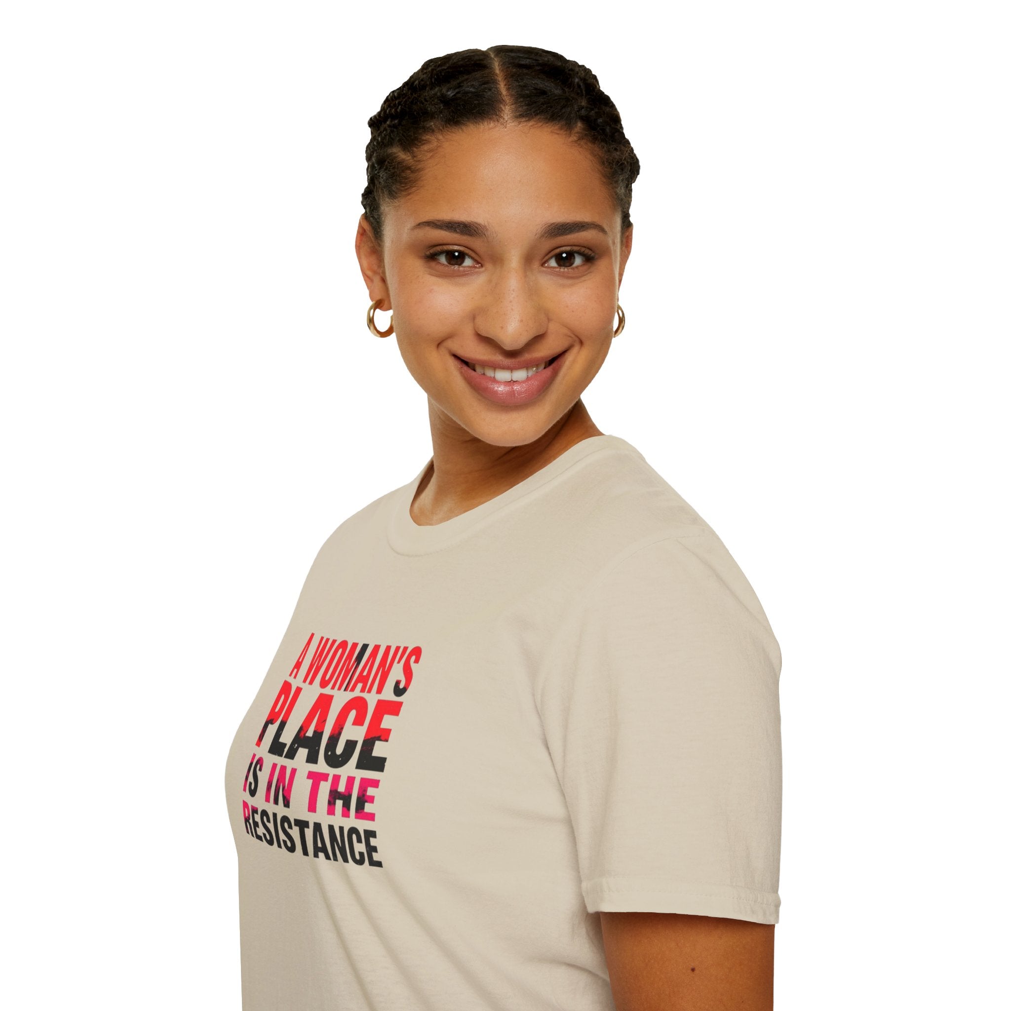 A Woman's Place Is in the Resistance Unisex Softstyle T-Shirt
