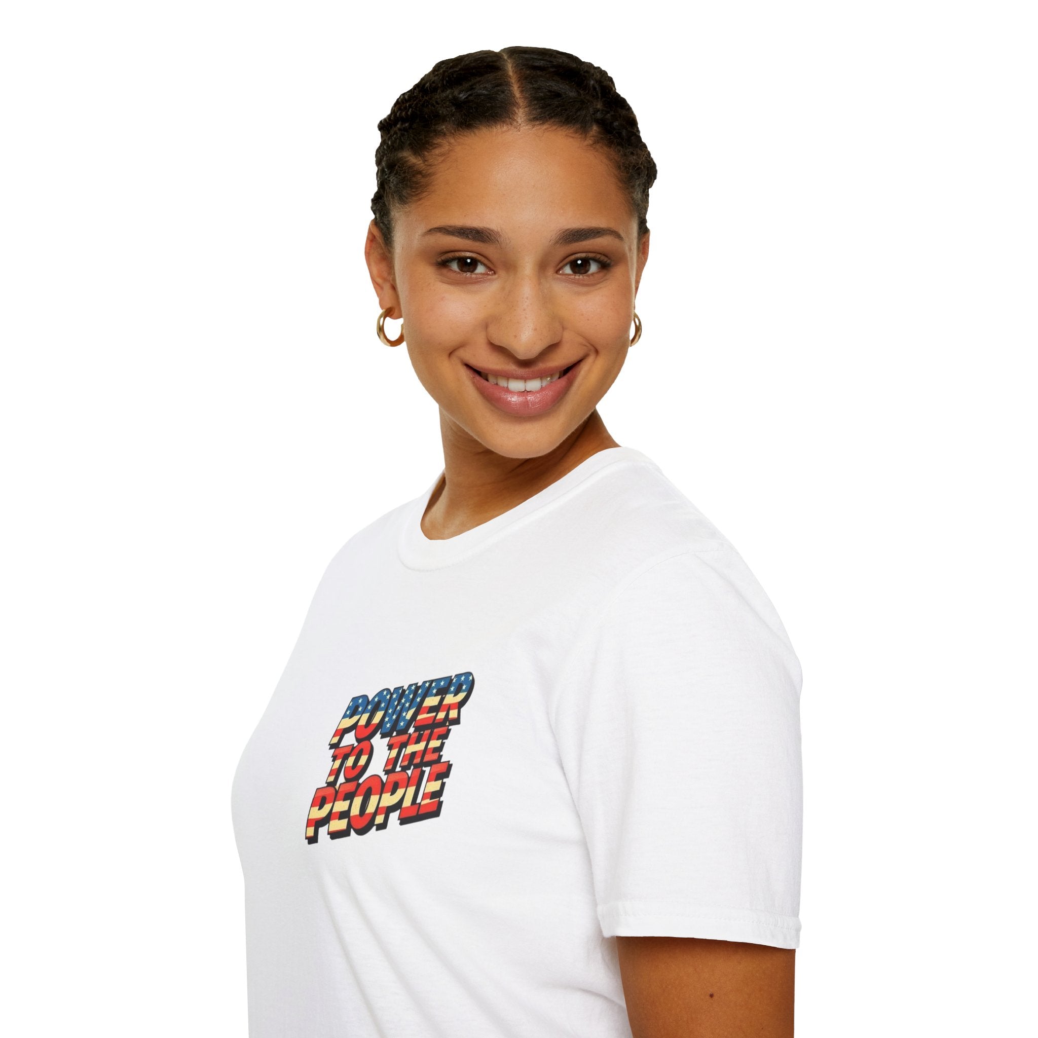 Camiseta unisex de estilo suave Power to the People, camiseta clásica de protesta