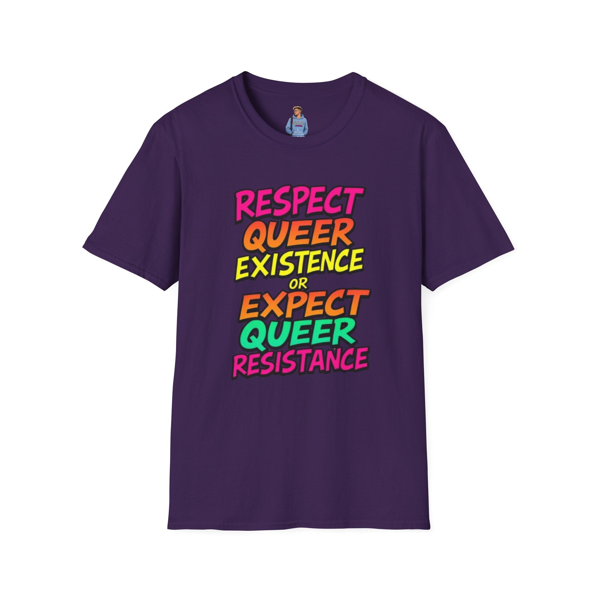Respect Queer Existence or Expect Queer Resistance T-Shirt