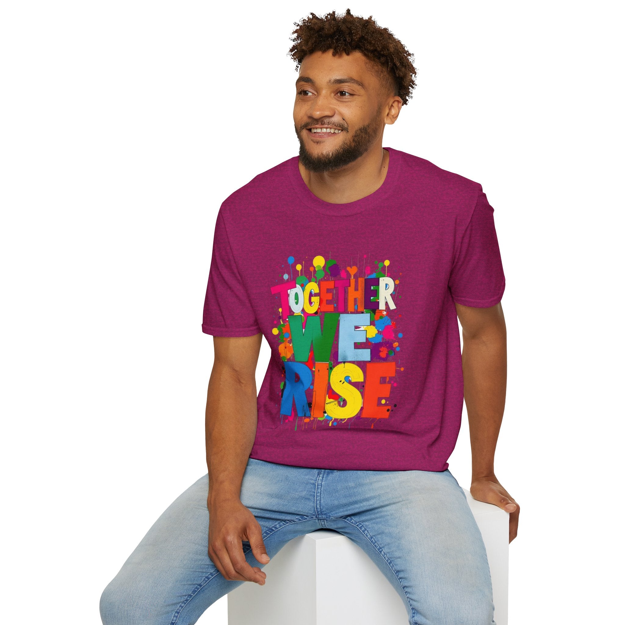 Juntos nos levantamos Camiseta unisex de estilo suave