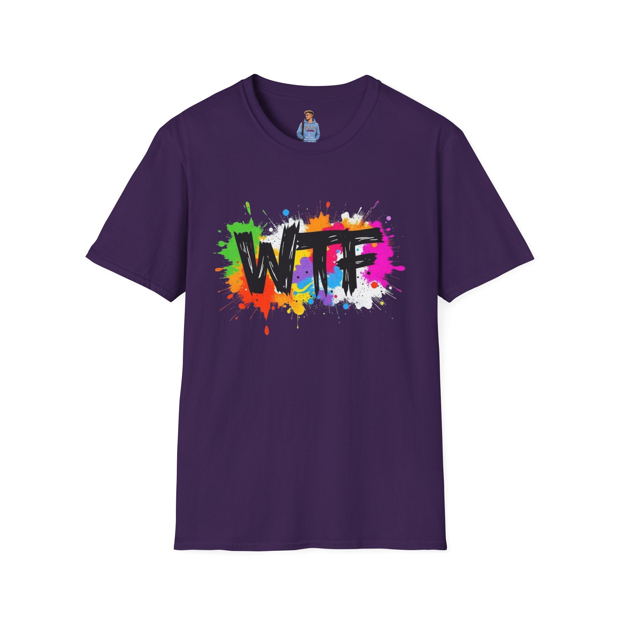Bold Rainbow WTF Color Splash T-Shirt