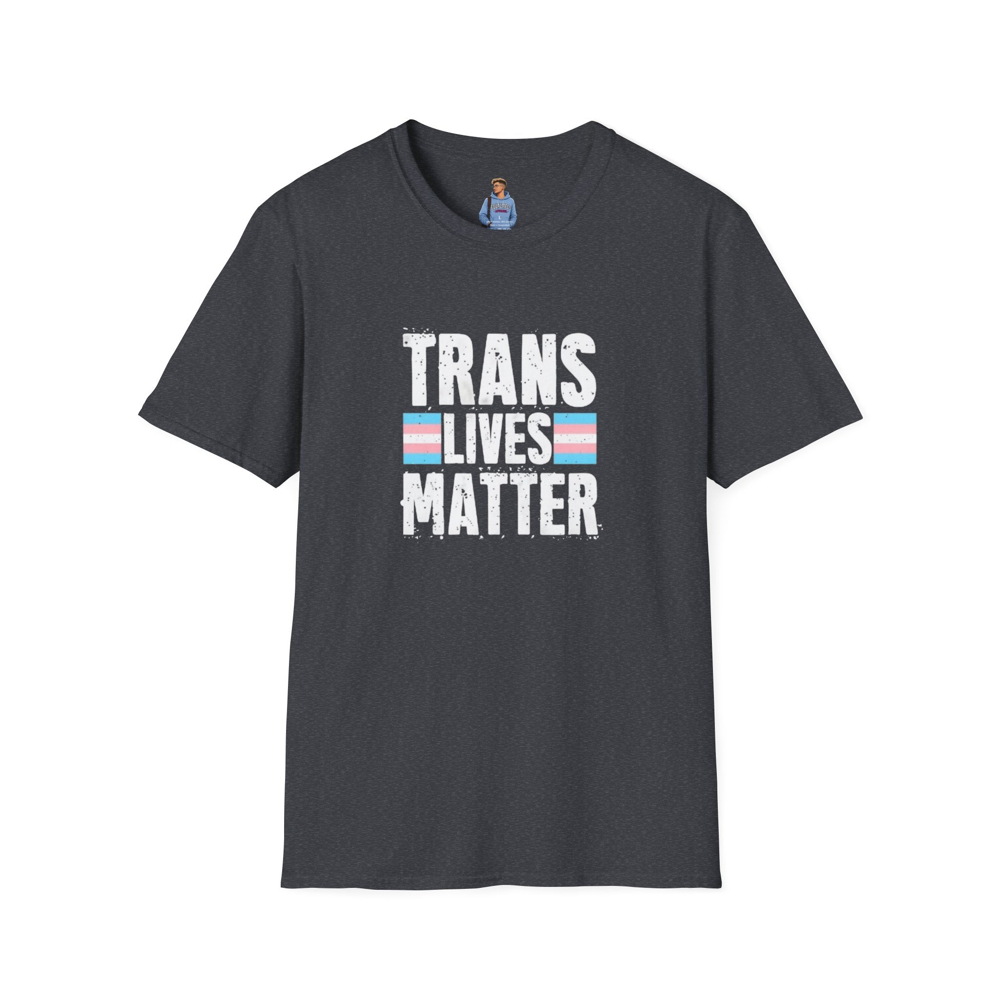 Camiseta unisex de estilo suave Trans Lives Matter: apoya los derechos LGBTQ+