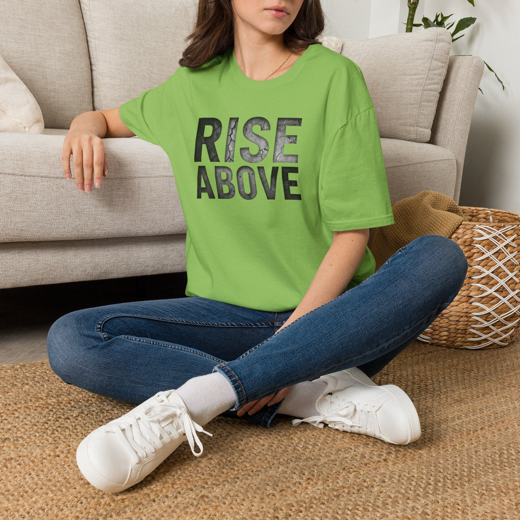 Rise Above Motivational Graphic T-Shirt