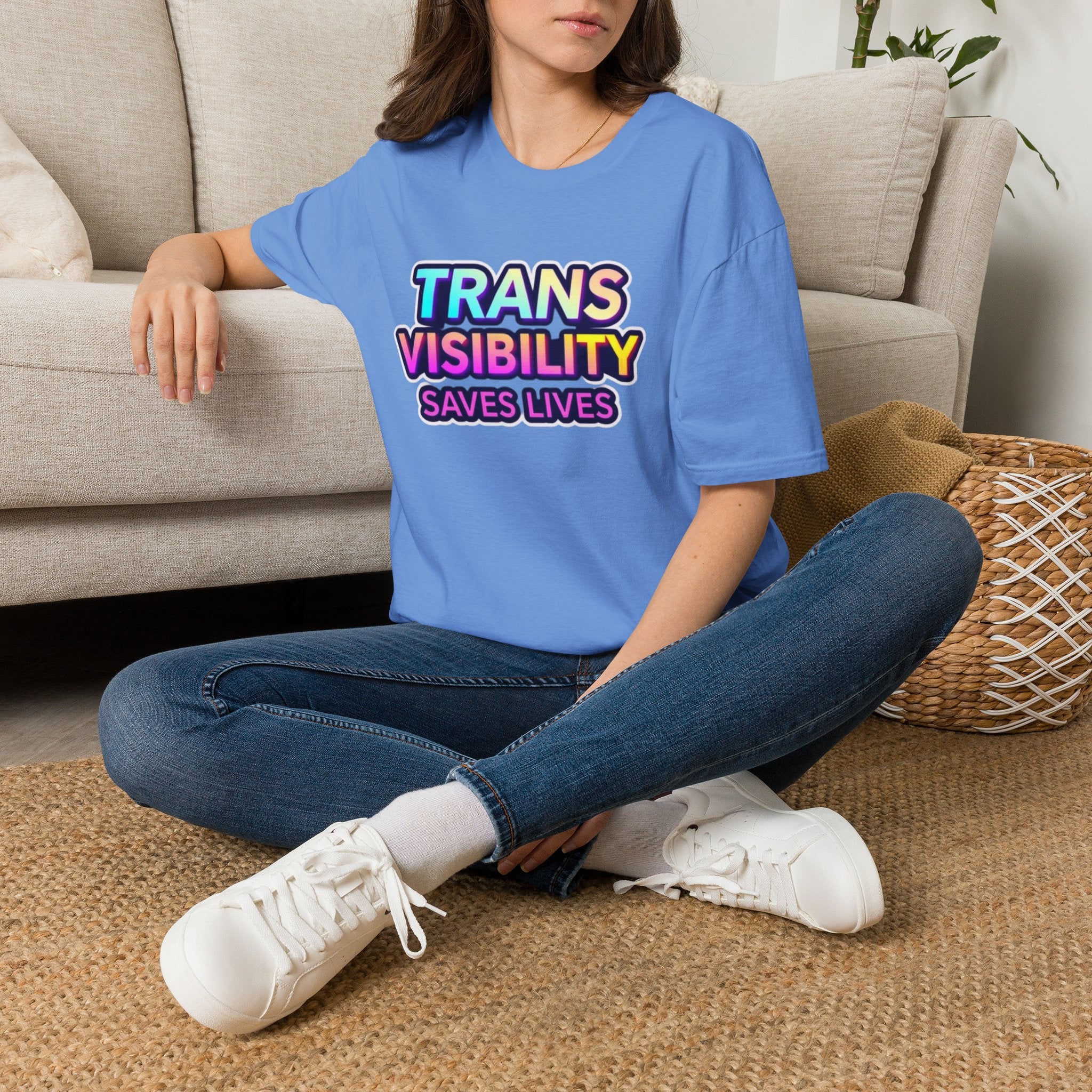 Trans Visibility Saves Lives Statement T-shirt