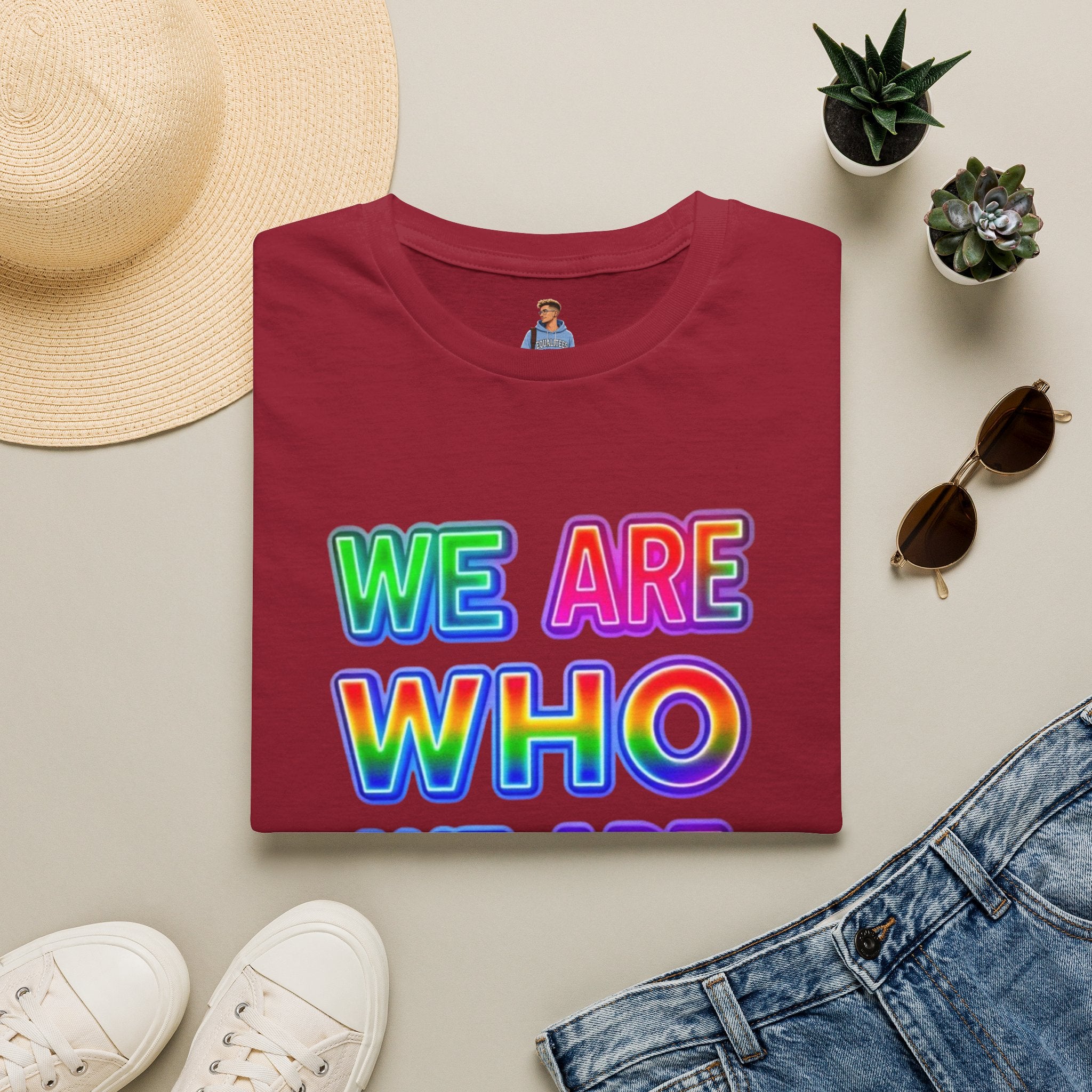 Pride Statement T-Shirt - 'We Are Who We Are' - Unisex Softstyle Tee for Self-Expression