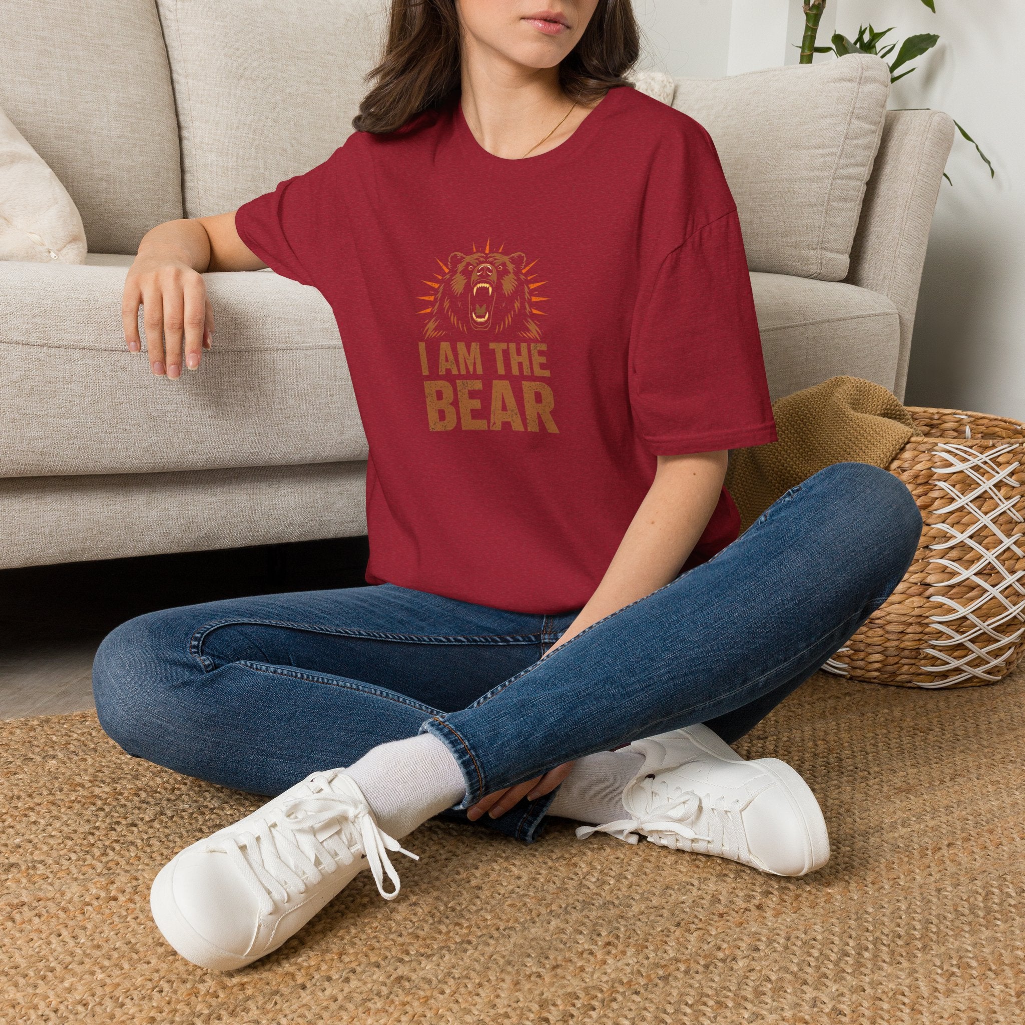 I Am The Bear, Strong Men Respect Women Unisex Softstyle T-Shirt