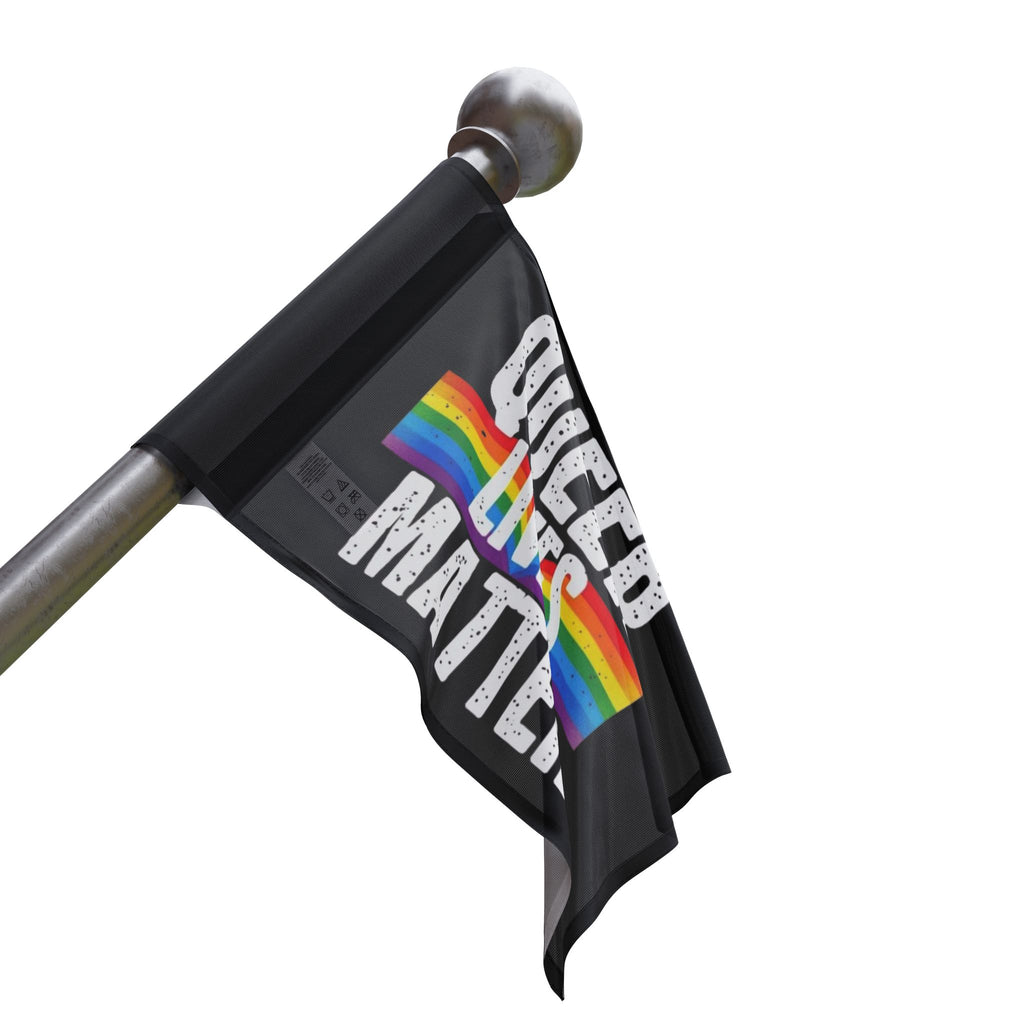 Queer Lives matter Flag - Aesthetic LGBTQ+ Banner for Celebration & Home Decor - EqualiTees.Me