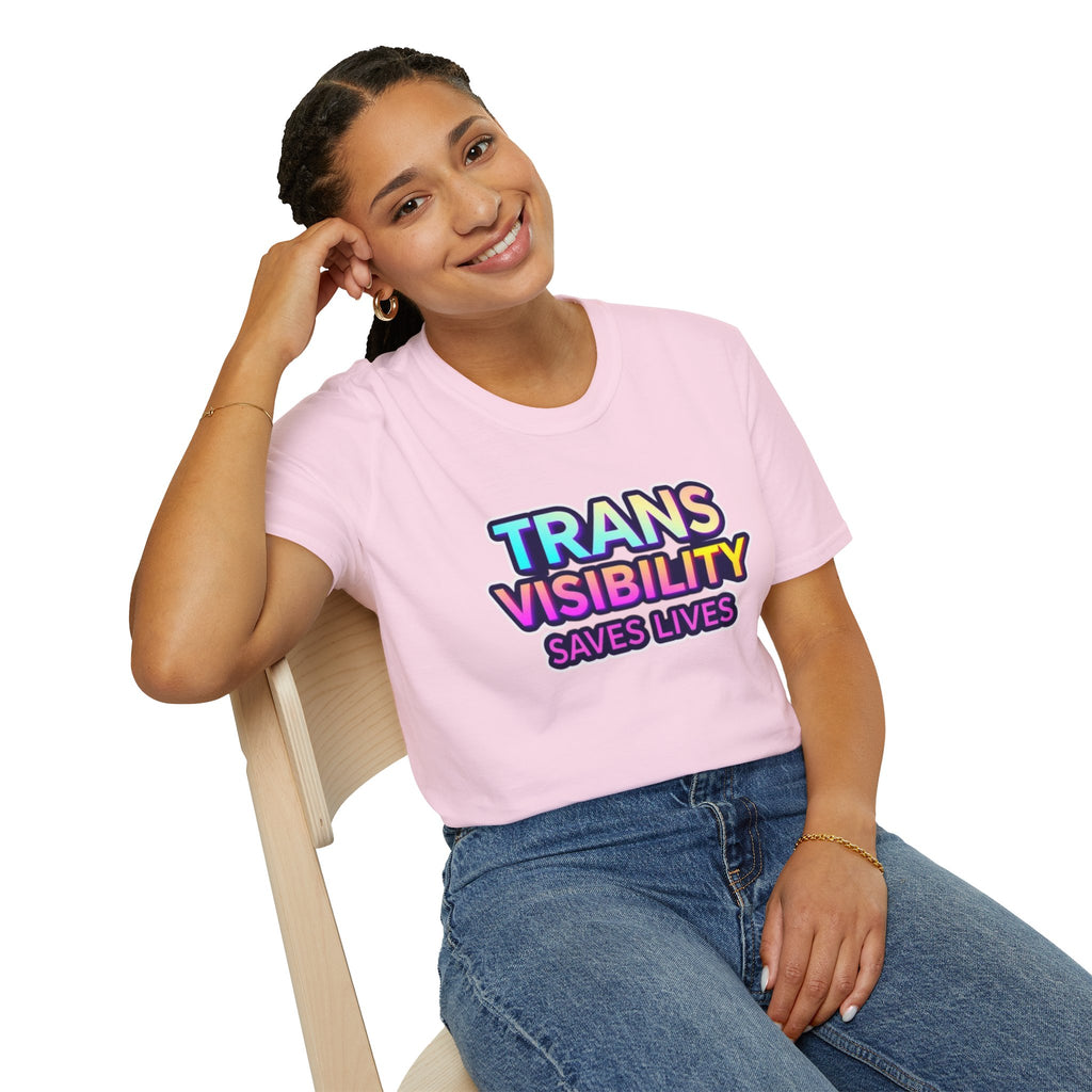 Trans Visibility Saves Lives Statement T-shirt