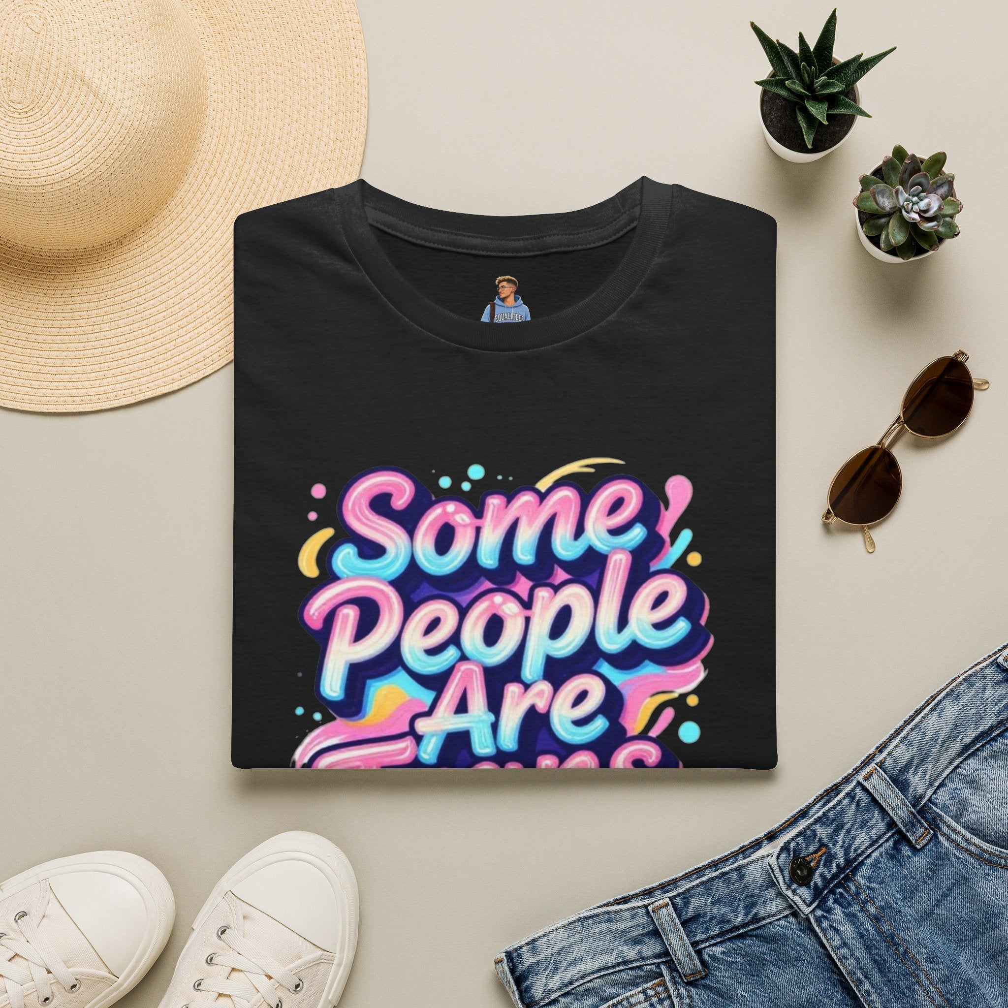 Some People are Trans T-Shirt — "Some People Are Trans. Get Over It." Colorful Pride Tee