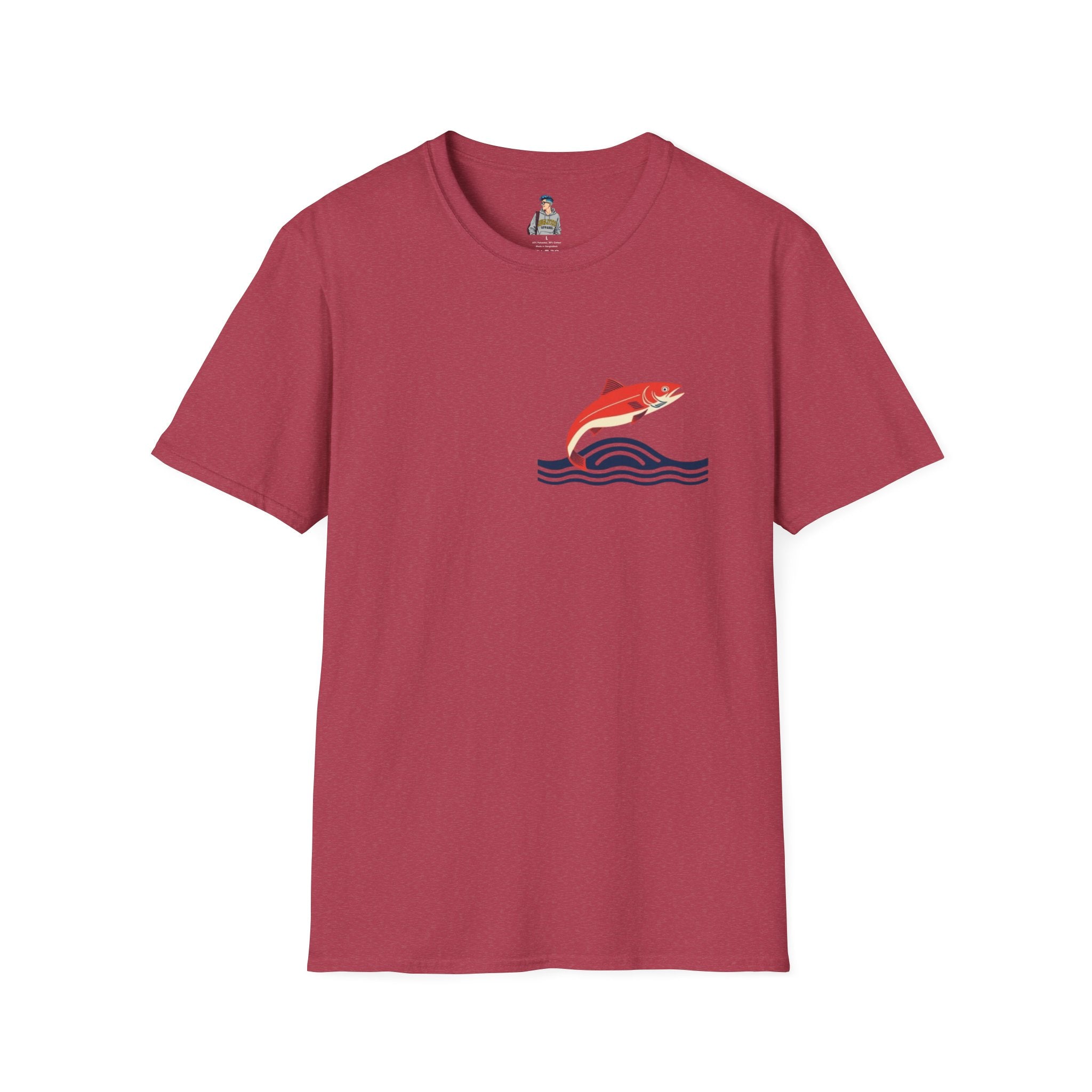Jumping Salmon Native Pride Softstyle Unisex T-shirt