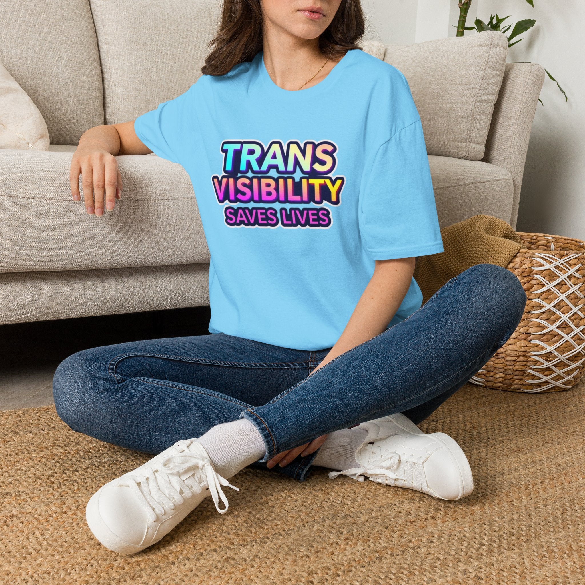 Trans Visibility Saves Lives Statement T-shirt