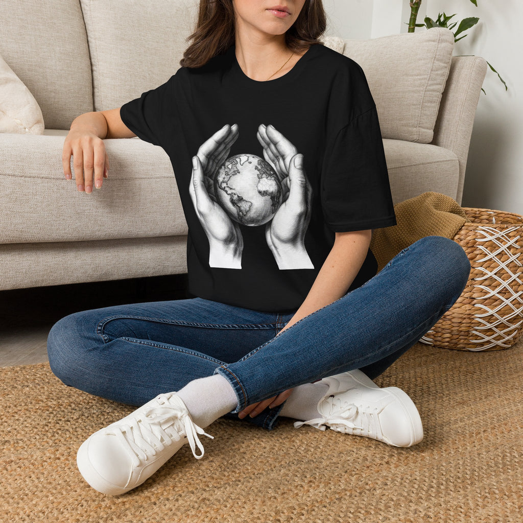 Earth in Your Hands T-Shirt — Protect the Planet Graphic Tee