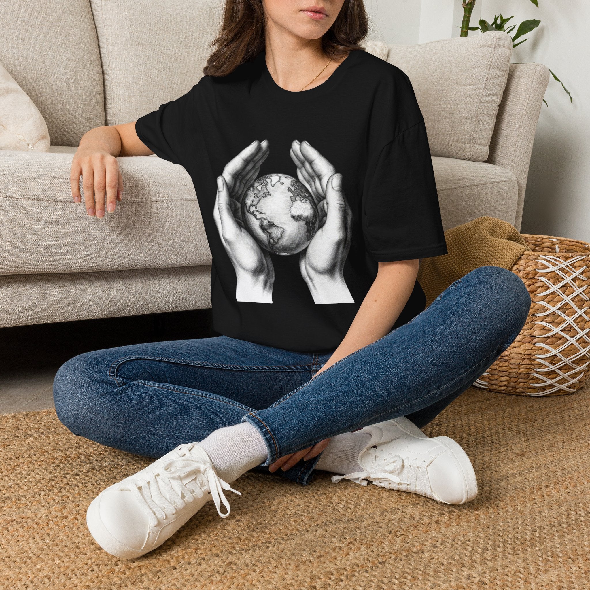 Earth in Your Hands T-Shirt — Protect the Planet Graphic Tee